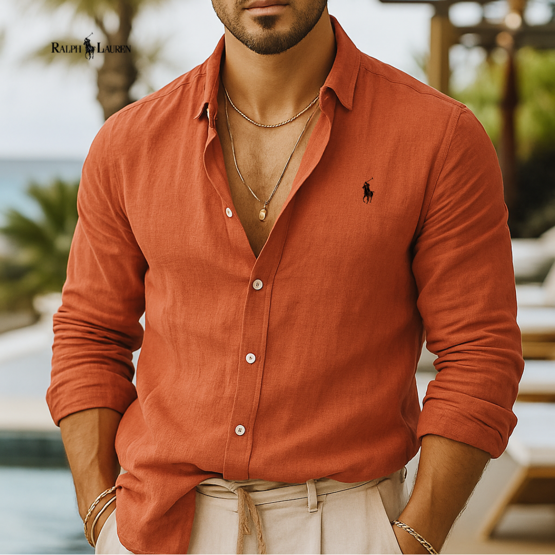 Camisa de lino Classic Fit