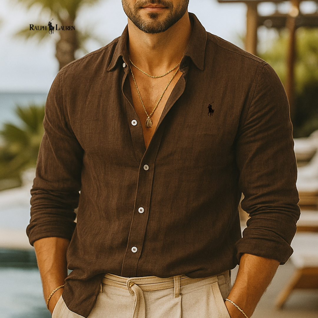 Camisa de lino Classic Fit