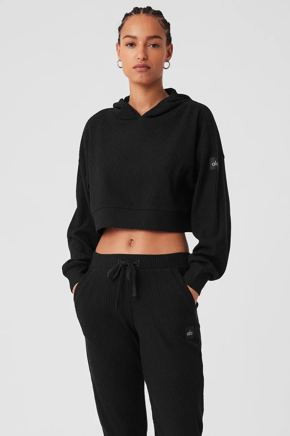 Sudadera Muse con capucha [Conjunto completo] - Negro