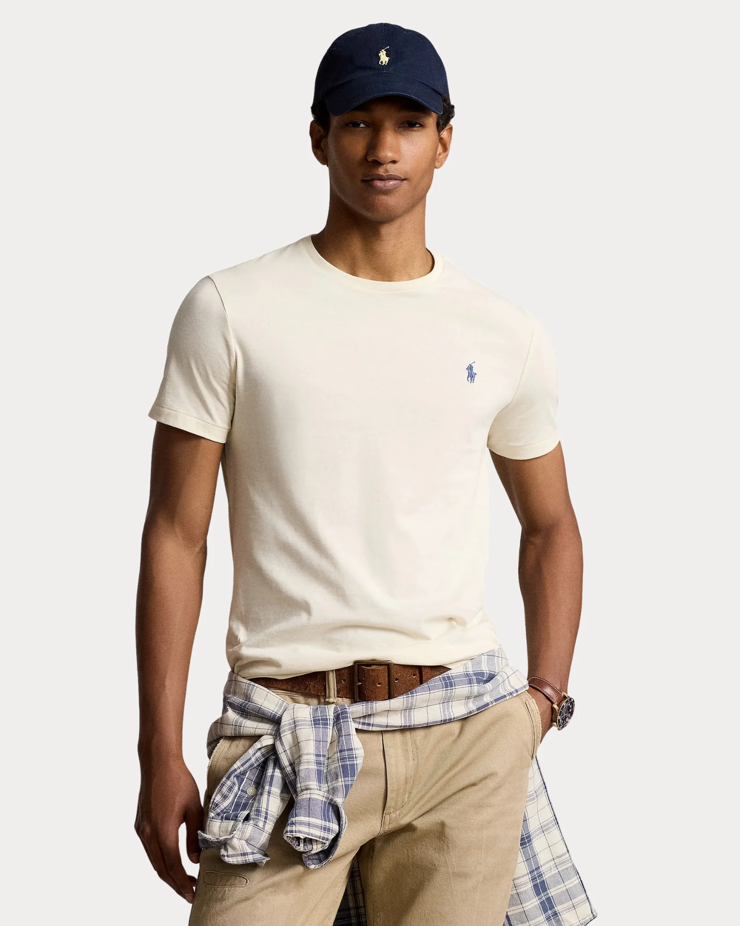 Camiseta polo cuello redondo