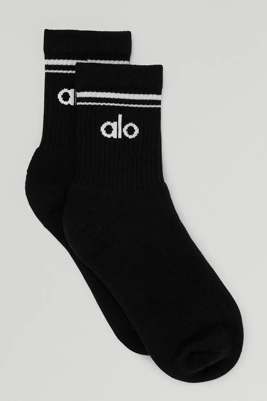 Calcetines unisex de media caña estilo retro - Negro