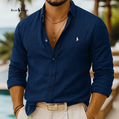 Camisa de lino Classic Fit