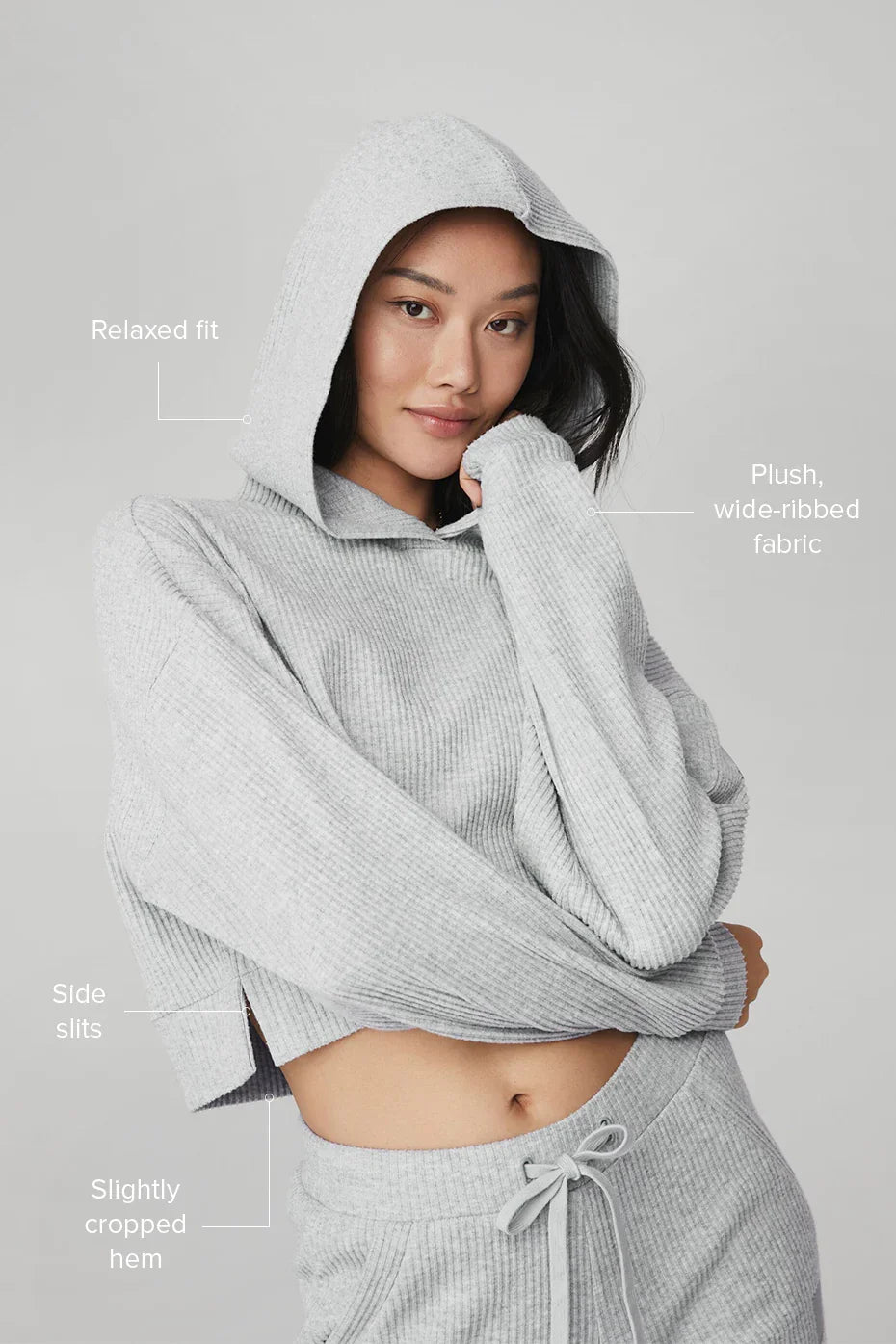 Sudadera con capucha Muse [conjunto completo] - Gris