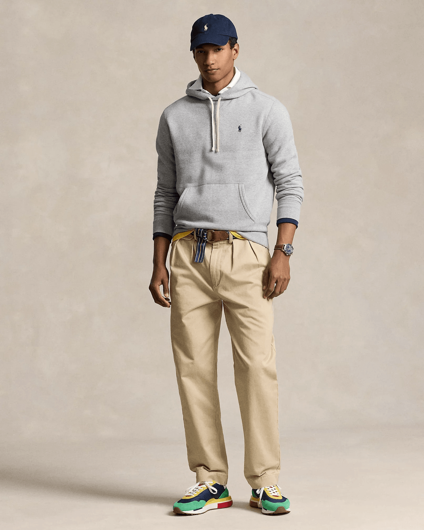 Sudadera con capucha Polo gris