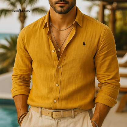 Camisa de lino Classic Fit