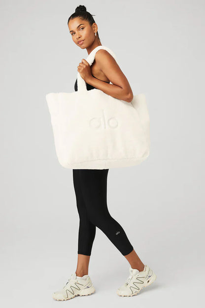 Bolso grande Foxy Sherpa blanco