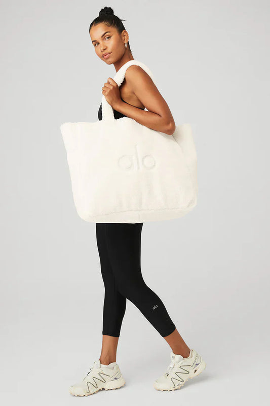 Bolso grande Foxy Sherpa blanco
