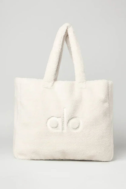 Bolso grande Foxy Sherpa blanco