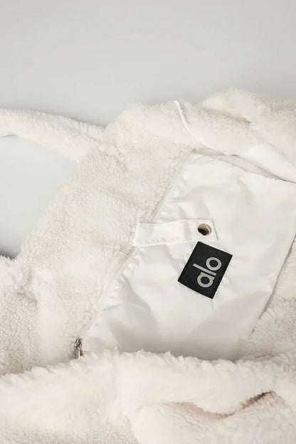 Bolso grande Foxy Sherpa blanco