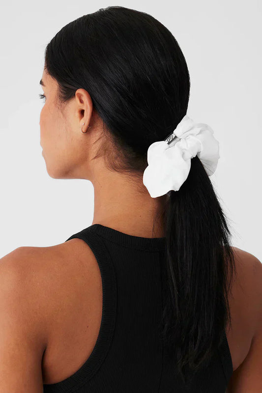 Goma de pelo oversized Bead It blanco