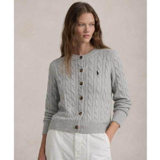 Cárdigan polo mujer punto de algodón
