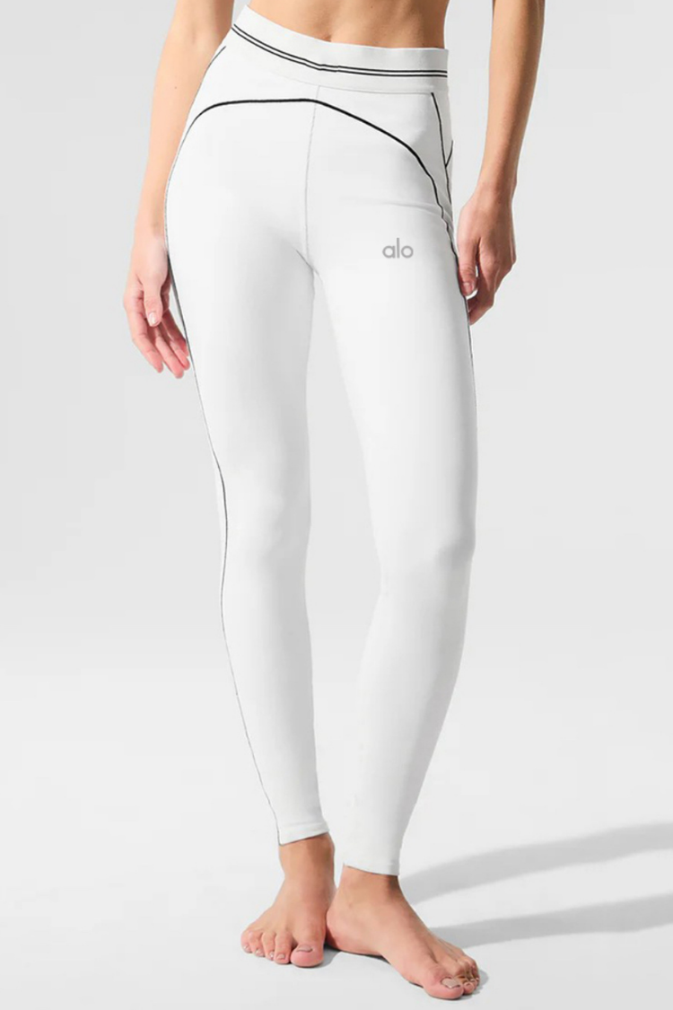 Leggings y sujetador con estampado de aerógrafo - CONJUNTO - Blanco