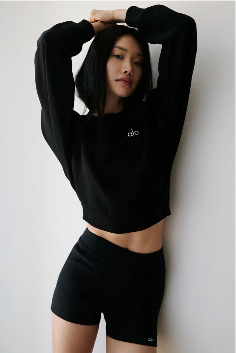 Sudadera corta de cuello redondo Accolade
