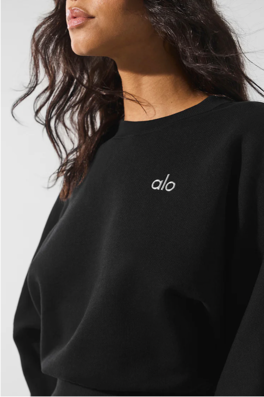 Sudadera corta de cuello redondo Accolade