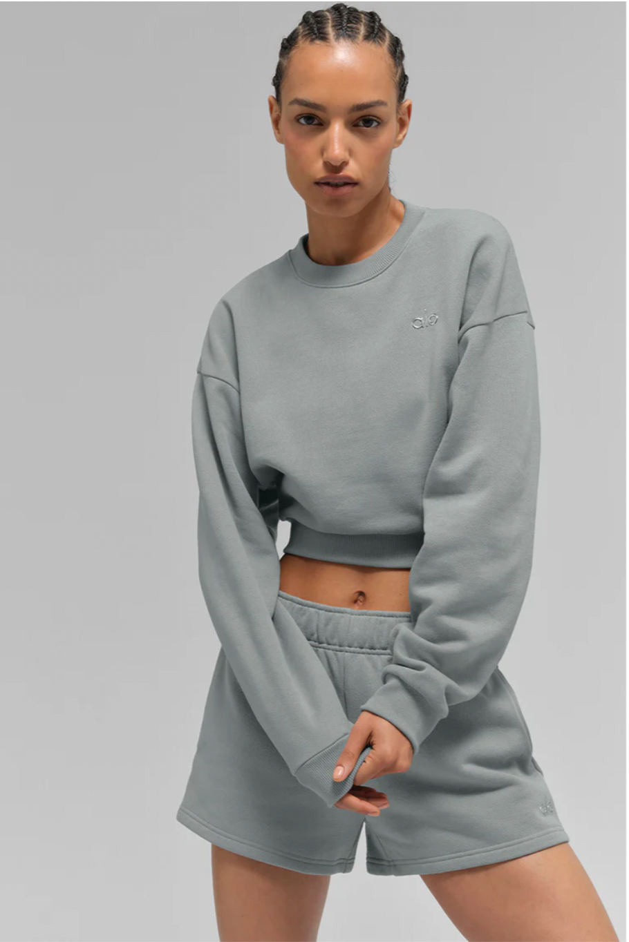 Sudadera corta de cuello redondo Accolade