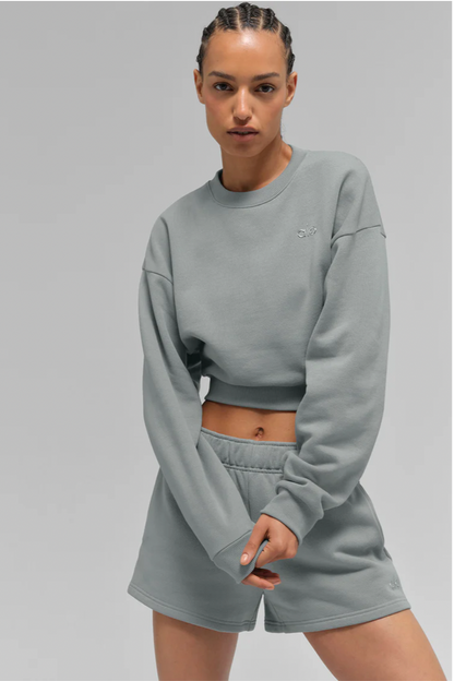 Sudadera corta de cuello redondo Accolade