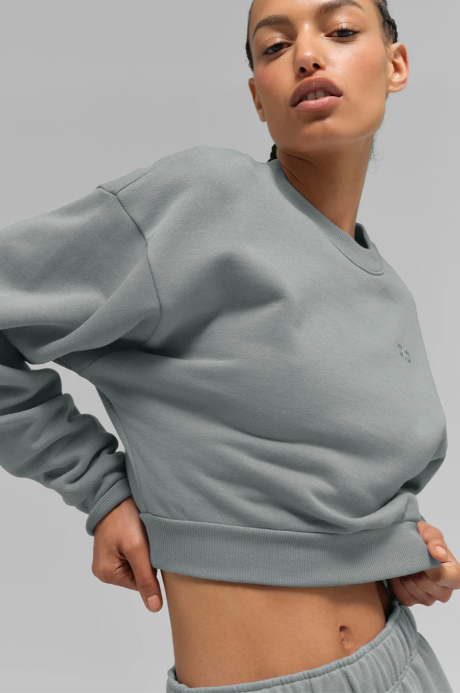 Sudadera corta de cuello redondo Accolade