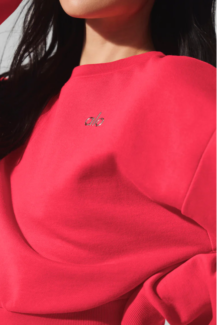 Sudadera corta de cuello redondo Accolade