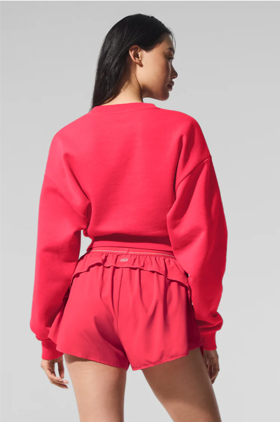 Sudadera corta de cuello redondo Accolade