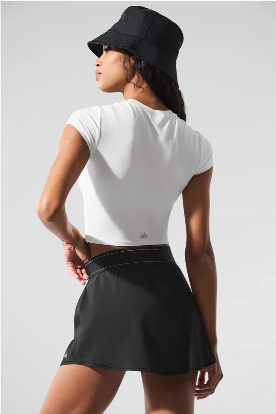 Camiseta de manga corta Alosoft Crop Finesse