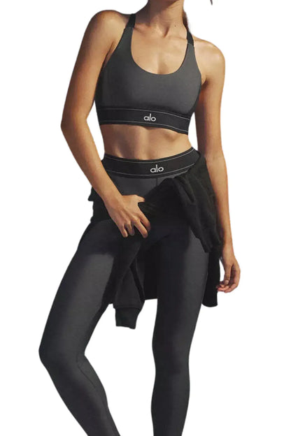 Legging de tiro alto Airlift Suit Up - Antracita/Negro