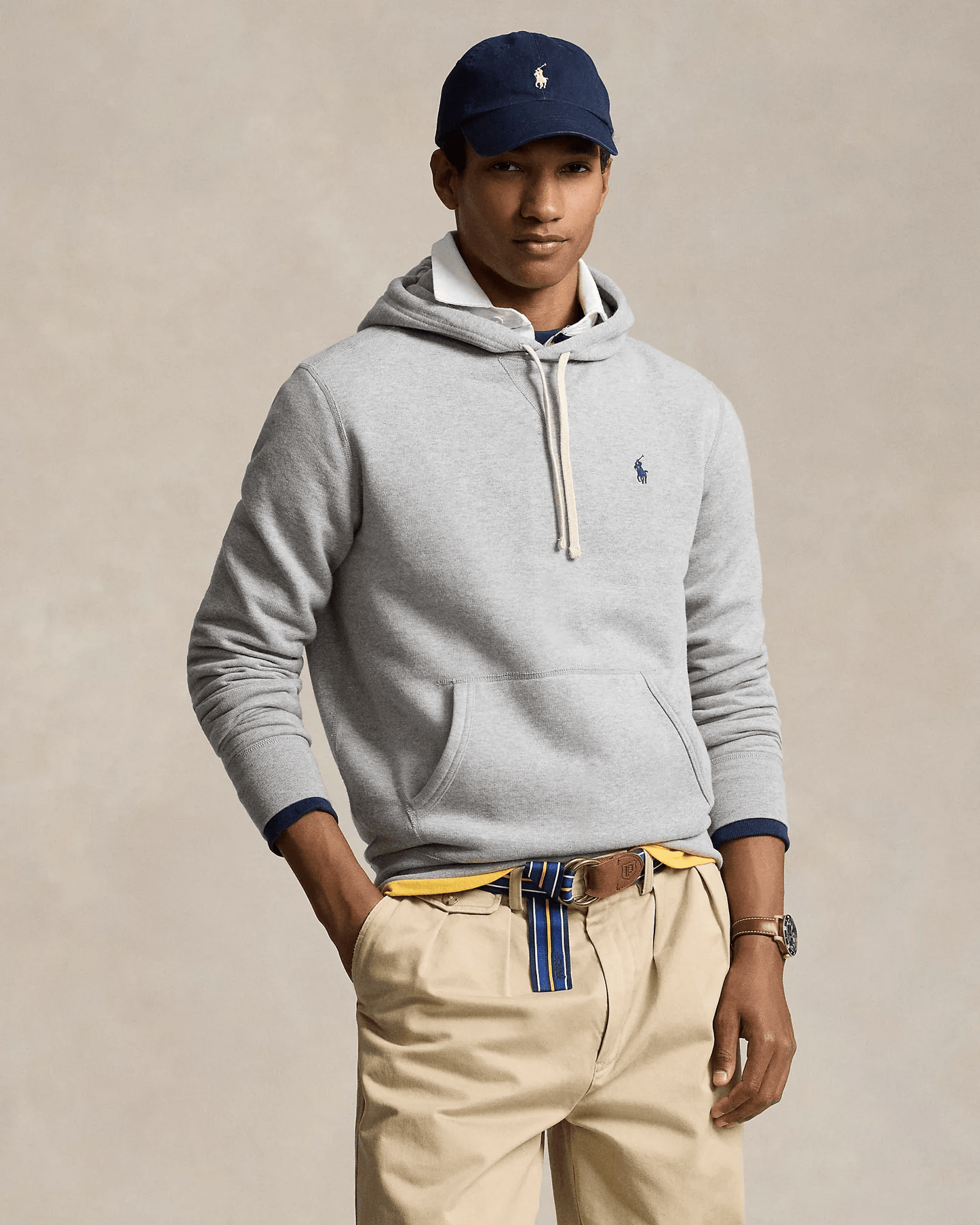 Sudadera con capucha Polo gris
