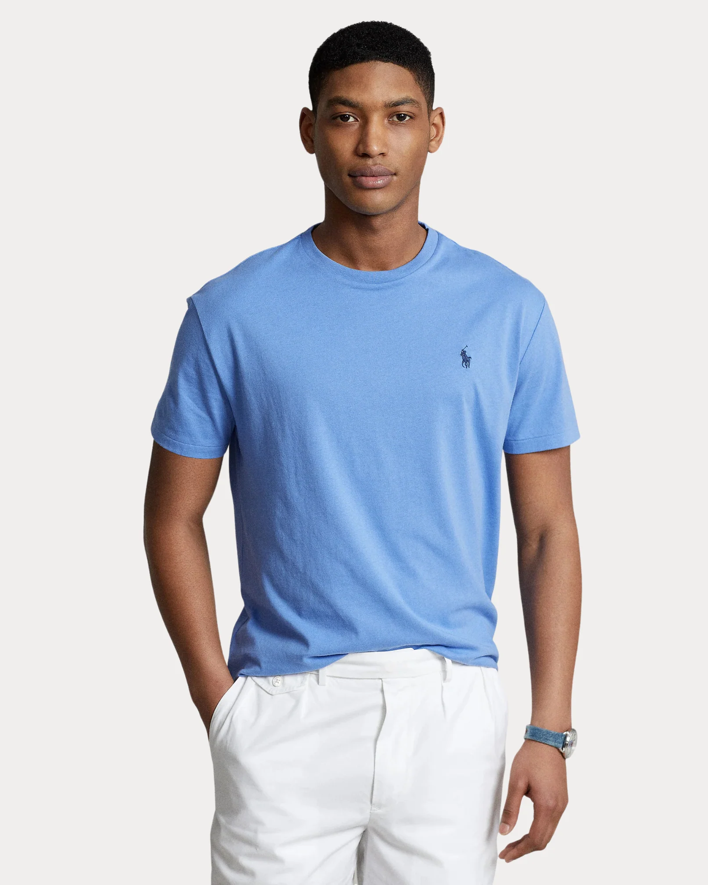Polo camiseta azul claro