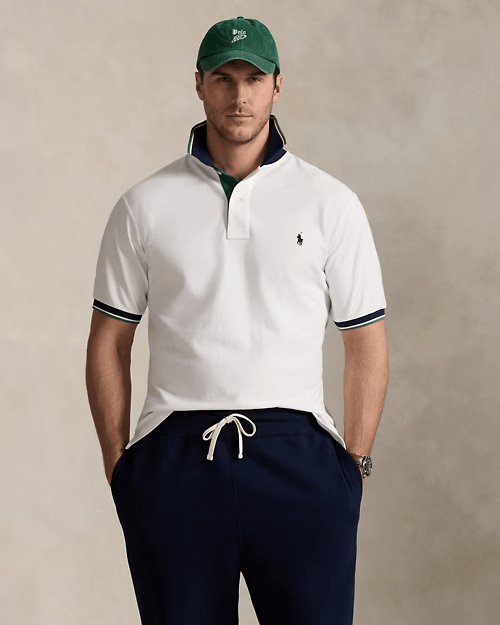 Camisa Polo - Cuello con ribete de rayas