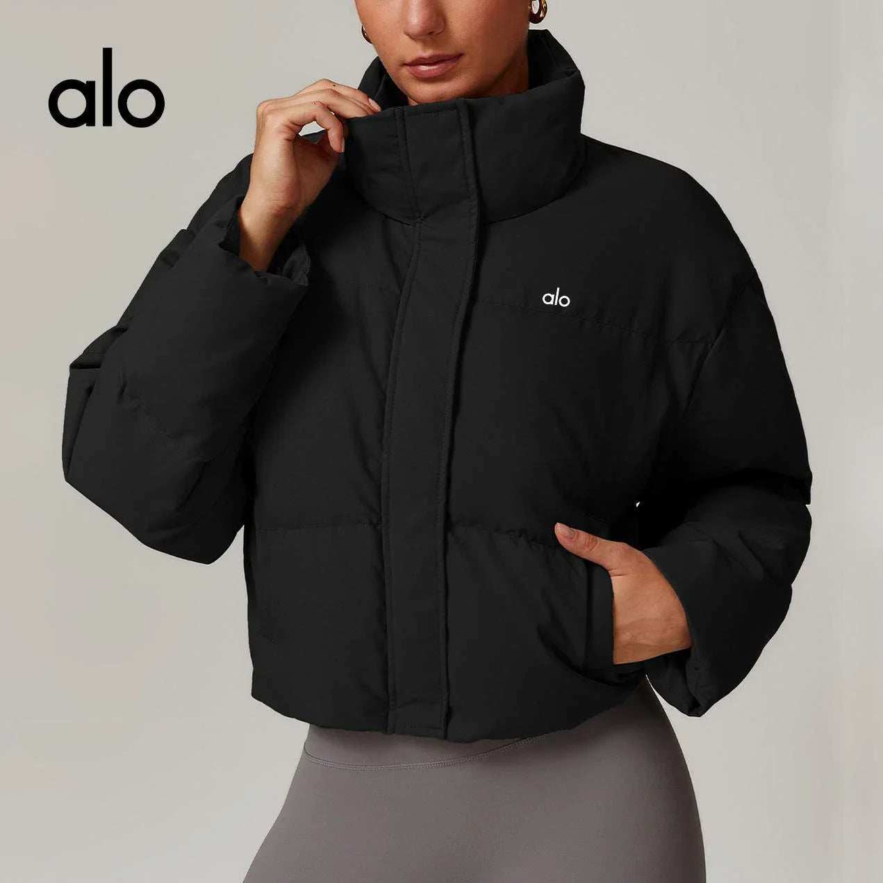 Chaqueta acolchada - Cuello alto