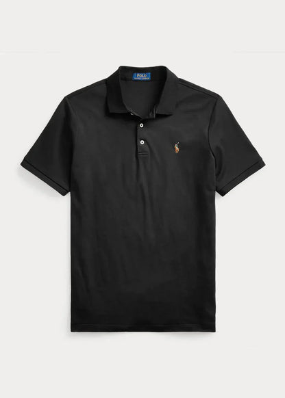 Polo de algodón suave negro