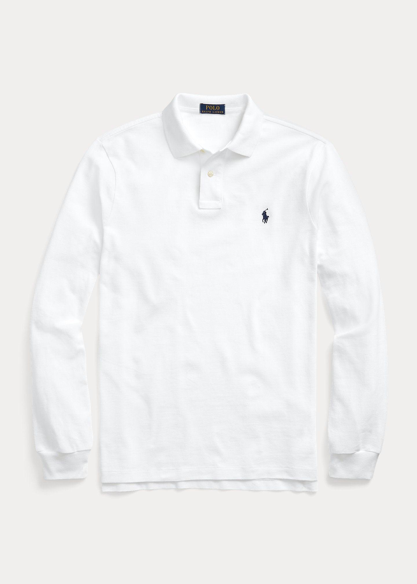Polo Manga Larga Blanco