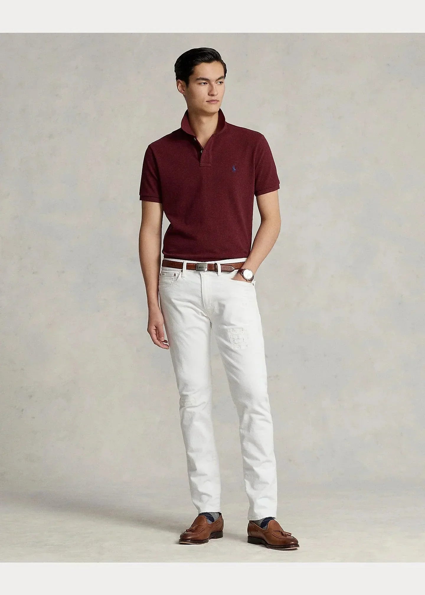 Camiseta polo - Burdeo